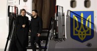 Volodymyr Zelensky greeted by Irish premier as he lands in Dublin