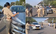 Shamshabad Airport Crackdown, Transport Department Seizes Taxis Running with Fake and White Number Plates
