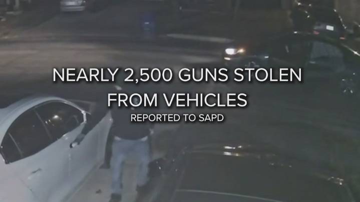 Study: An average of 7 guns stolen from vehicles each day in San Antonio in 2024, most taken from trucks and hotels