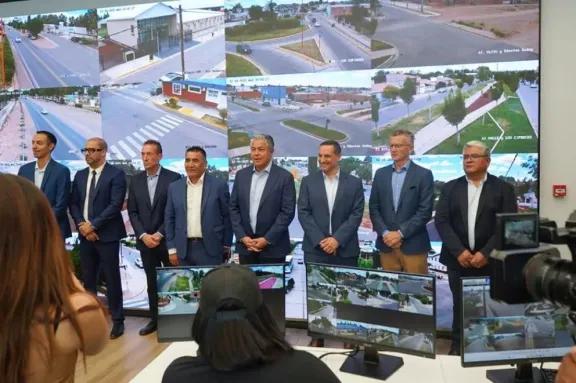 Figueroa y Rioseco inauguraron el nuevo centro de monitoreo en Cutral Co