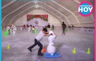 Playa del Carmen inaugura la pista de hielo gratuita más grande de Q.Roo