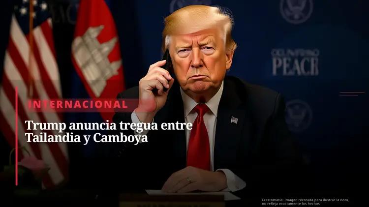 Trump confirma cese de disparos en frontera tailandesa