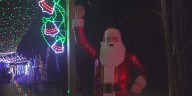 Fireworks and glittering lights brighten the Stillwater River Trail in Orono