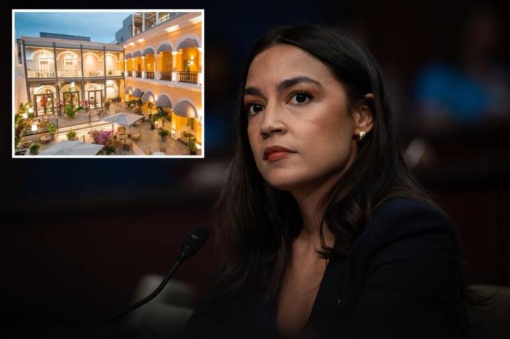 AOC splurged nearly $50K on pricey hotel stays, dining and renting Puerto Rico concert venue where Bad Bunny performed
