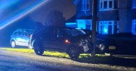 Vehicle hits telegraph pole in Murton, County Durham