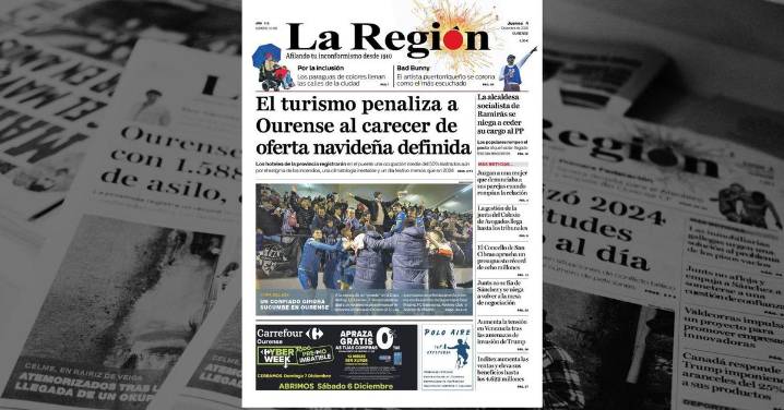 La portada de La Región de este jueves, 4 de diciembre