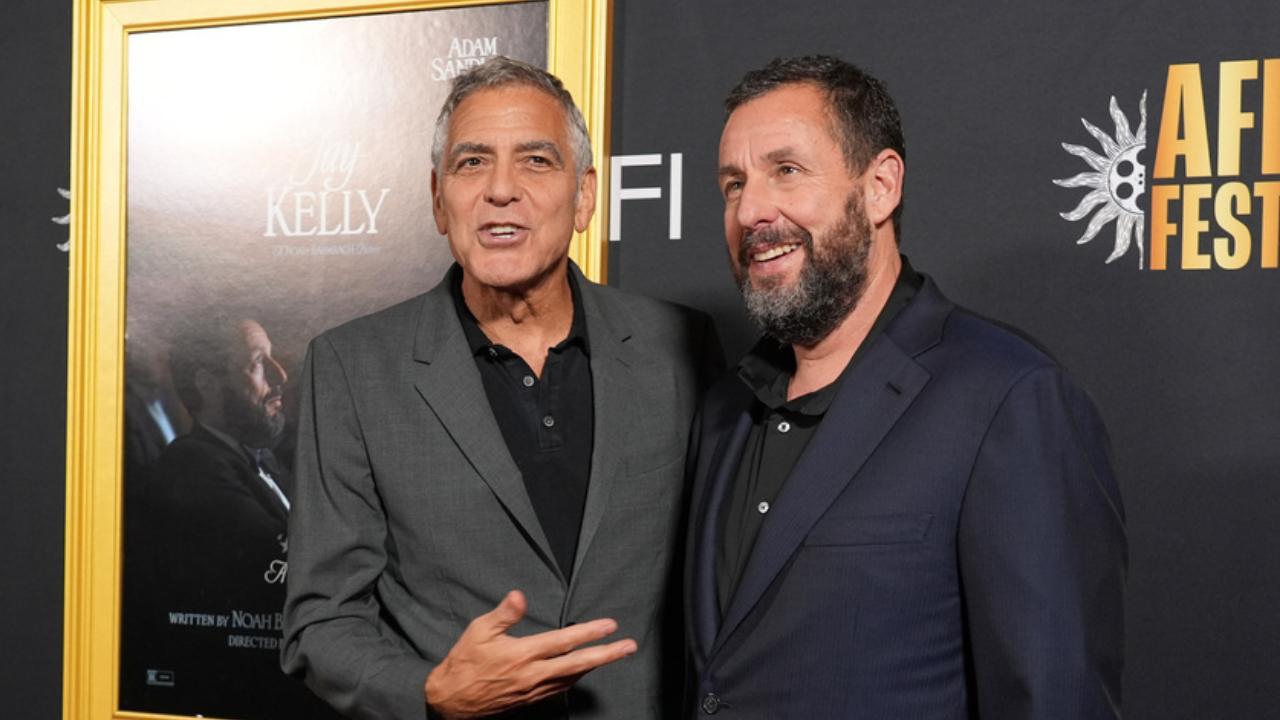 Adam Sandler said he had a 'nice time' with the Clooney family while filming 'Jay Kelly'