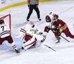 UMass men’s hockey’s late rally not enough against Northeastern