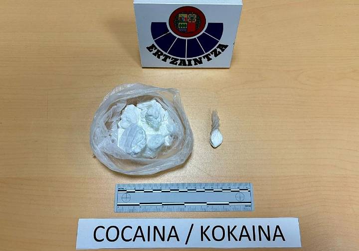 Detenido en Irun al ser sorprendido con 50 gramos de cocaína