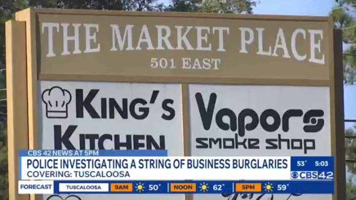 Tuscaloosa police search for burglary suspects