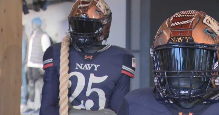 How 250 years of Naval heritage inspired the Navy Academy's football uniforms