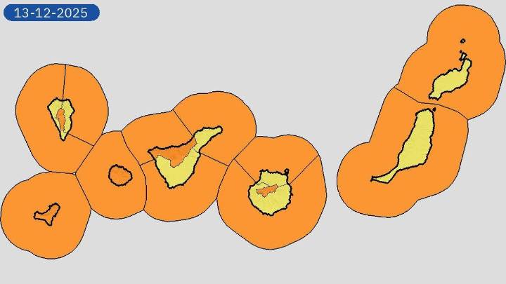 La Aemet advierte: la borrasca Emilia trae un temporal de viento, oleaje y precipitaciones intensas a Canarias