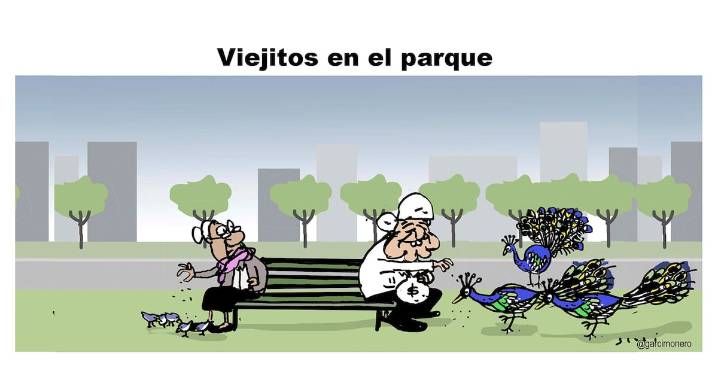 Viejitos en el parque