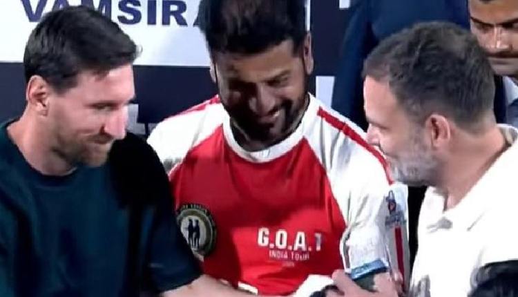 ‘Viva Football’: Rahul Gandhi Meets Messi In Hyderabad During GOAT Tour