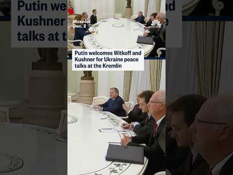 Putin welcomes Witkoff and Kushner for Ukraine peace talks at the Kremlin