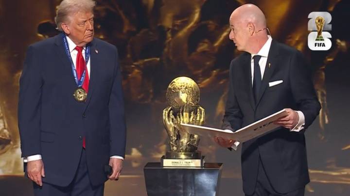 Sorteo Mundial 2026: Gianni Infantino entrega a Donald Trump el Premio FIFA de la Paz