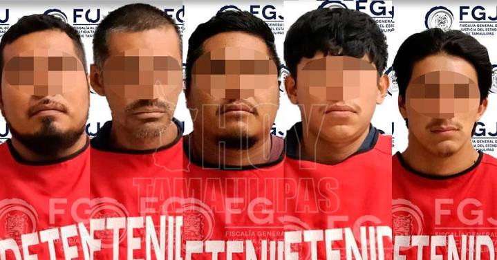 Procesan a 5 sujetos por robar fibra óptica en Tampico