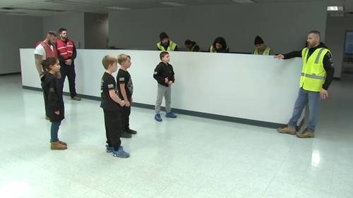 Lifetough Kids Boxing Club hosts semi-annual child safety seminar at Centerpoint Logistics Center near Chicago's O'Hare Airport