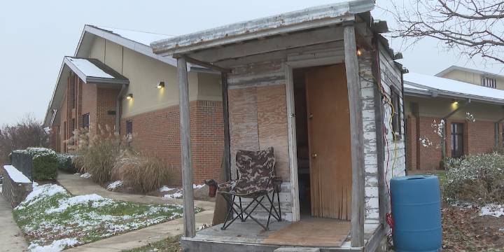 Central KY man lives in shack for five days to raise homelessness awareness