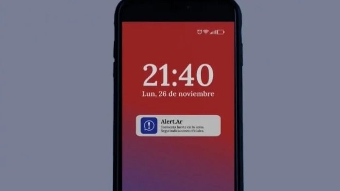Argentina lanza AlertAR, un sistema de alerta temprana para celulares