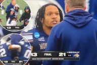 Montana State running back and head coach get physical after FCS playoff win
