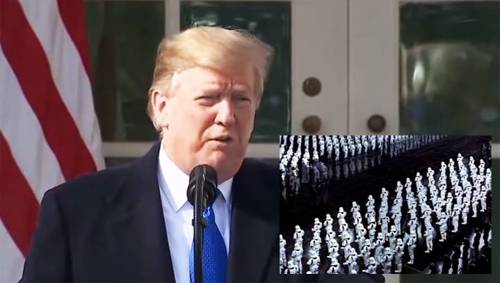 Press Concerned After Trump Enters Room Accompanied By Imperial March