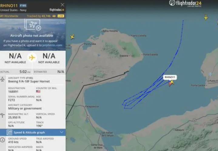 EE.UU. sobrevuela espacio venezolano con cazas F