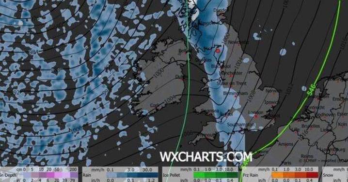 UK snow maps show exact dates 14 counties hit by heavy snowfall
