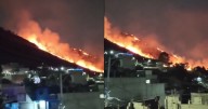 Fuerte incendio consume pastizales de la Sierra de Guadalupe en Ecatepec