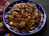 Receta de romeritos con mole