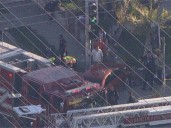 Anaheim: auto arrolla a equipo escolar; arrestan a conductor por DUI