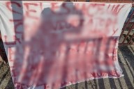 Localizan manta de grupo criminal en Ixmiquilpan