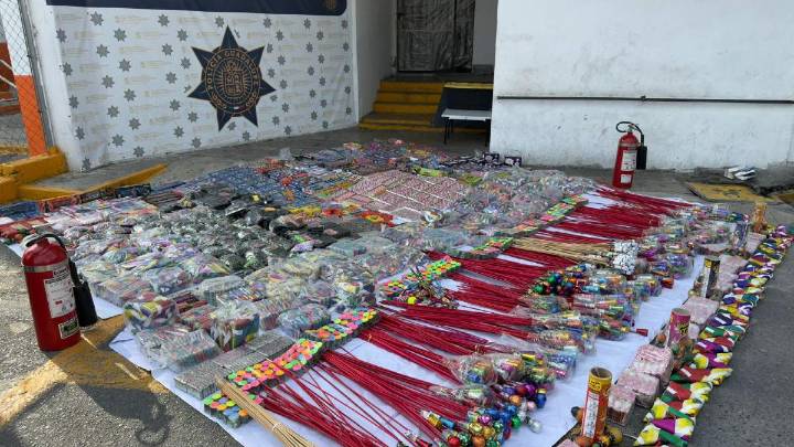 Aseguran más de una tonelada de pirotecnia en Guadalupe; no hubo detenidos