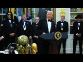 Trump Awards Medals to Sylvester Stallone, Kiss, Others
