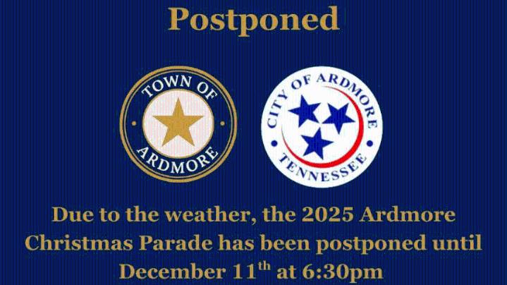 Ardmore Christmas Parade postponed due to weather
