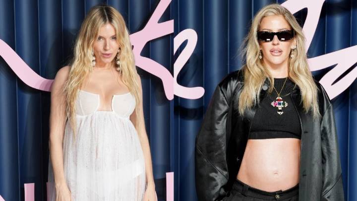 Sienna Miller y Ellie Goulding revelan sus embarazos en la alfombra roja de los Fashion Awards