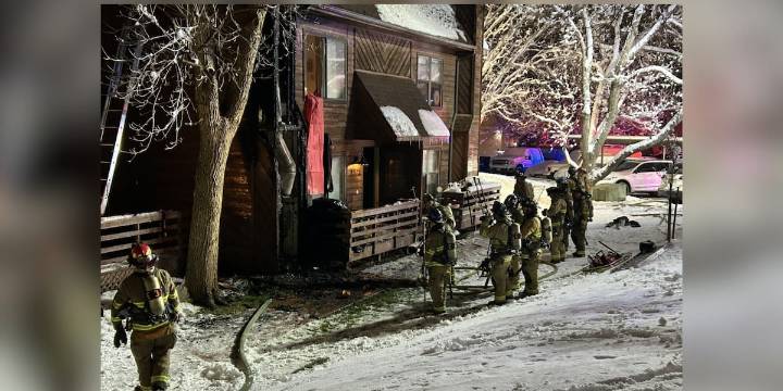 2 displaced after Wednesday night fire at Colorado Springs townhouse complex