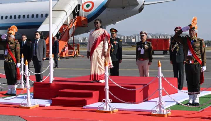 Prez Murmu lands in Manipur for 2-day visit amid statewide bandh, tight security