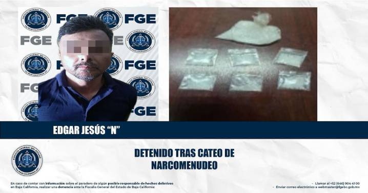 Cateo en la colonia Baja California deja detenido y decomiso de metanfetamina
