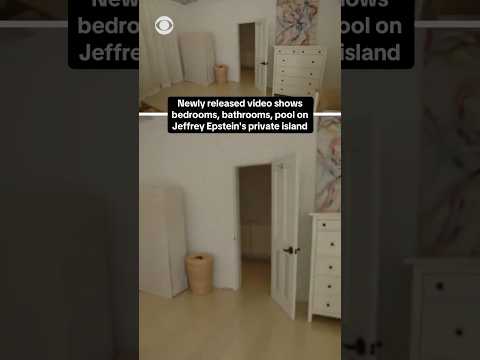 Newly released video shows bedrooms, bathrooms, pool on Jeffrey Epstein's private island #shorts