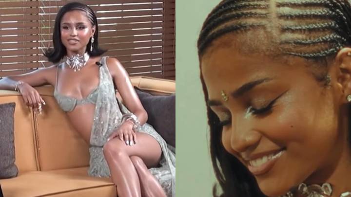 Nancy Tyagi styles Tyla in sari-inspired ensemble and bindi for her India visit: ‘Twin stayed up all night designing and hand