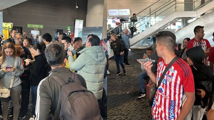 Suspensión de operaciones en aeropuerto de Barranquilla ya genera caos en El Dorado de Bogotá; viajeros muestran su inconformidad