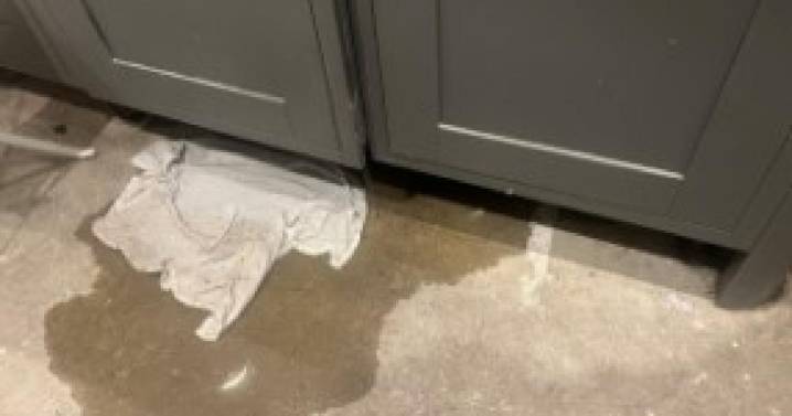 Shower and dishwasher at Bedfield home fill with sewage