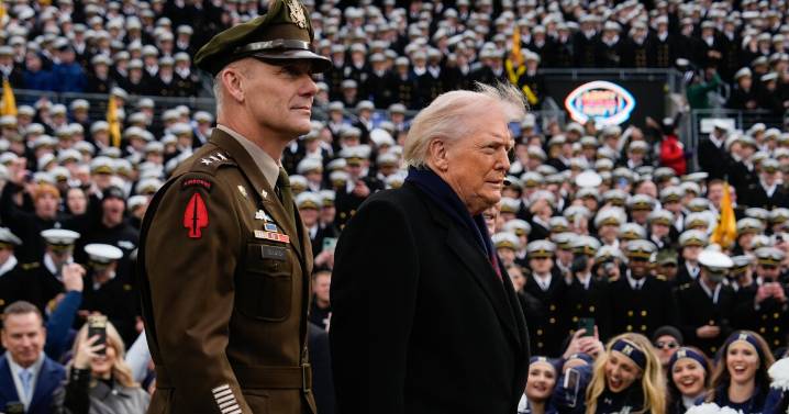 Trump balances Army-Navy football game festivities with strong warning to ISIS