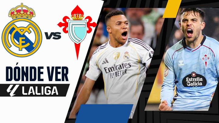 Dónde ver Real Madrid vs Celta: canales TV y ONLINE, partido clave de LaLiga EA Sports