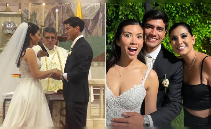 'Tunche’ Rivera, futbolista de Universitario, celebró su boda con lujosa fiesta: Ana Siucho reaparece entre los invitados