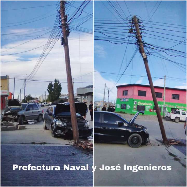 Servicios Públicos realizó trabajos de emergencia por dos accidentes vehiculares ocurridos en Río Gallegos