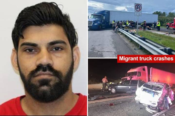 Truck driver charged with killing newlyweds in horror crash is illegal migrant: feds