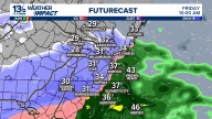 Wintry weather risk grows for inland Virginia on Friday; rain more likely near the coast