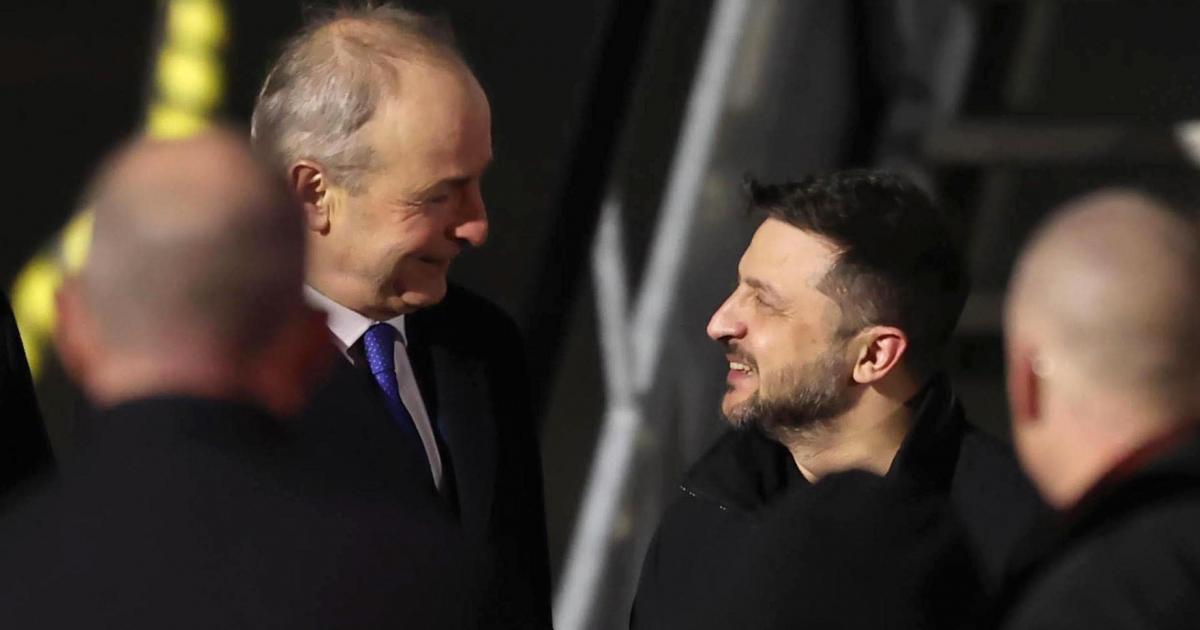 Zelensky to meet Irish president and address parliament during Dublin visit